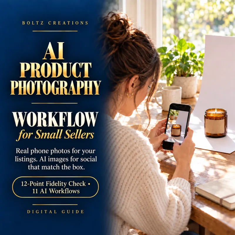 The AI Product Photography Workflow for Small Sellers cover