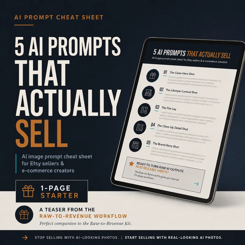 5 AI Photo Prompts That Actually Sell cover